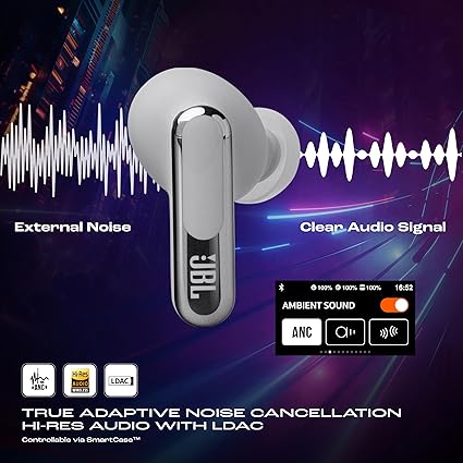 JBL Tour Pro 2 True Wireless Adaptive Noise Cancelling Earbuds